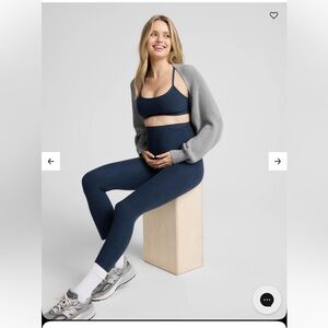 Beyond Yoga Women's Spacedye Love the Bump Maternity Midi Leggings